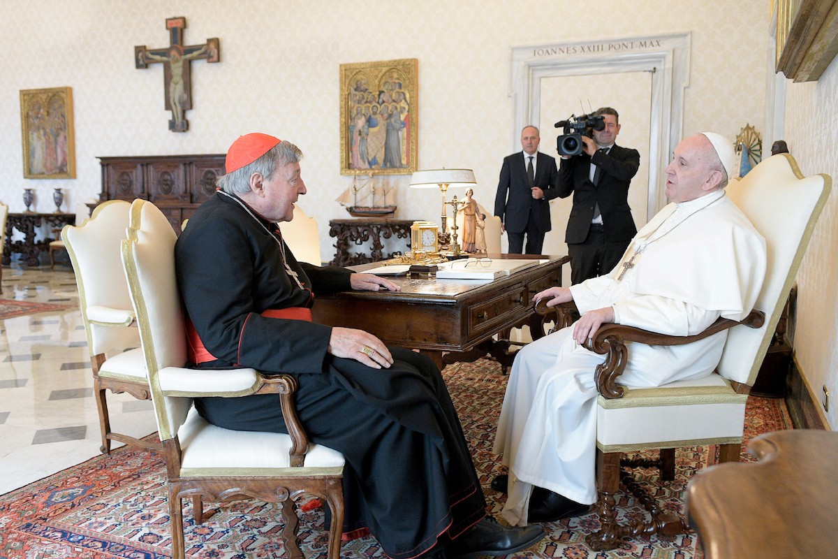 Pope Francis and Cardinal George Pell at the Vatican