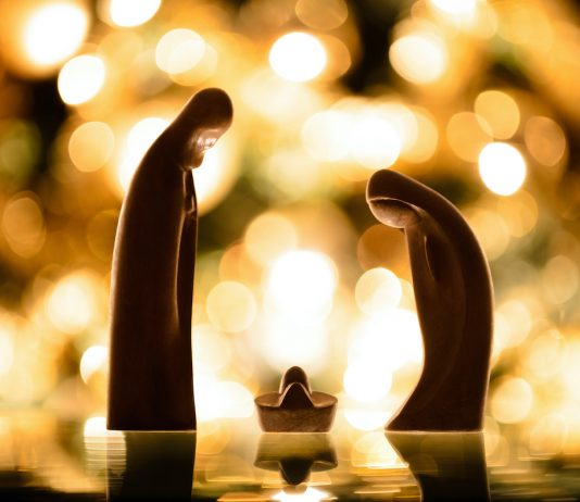 Wooden statues of Jesus' family