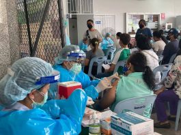 Vaccination center at Holy Redeemer Church