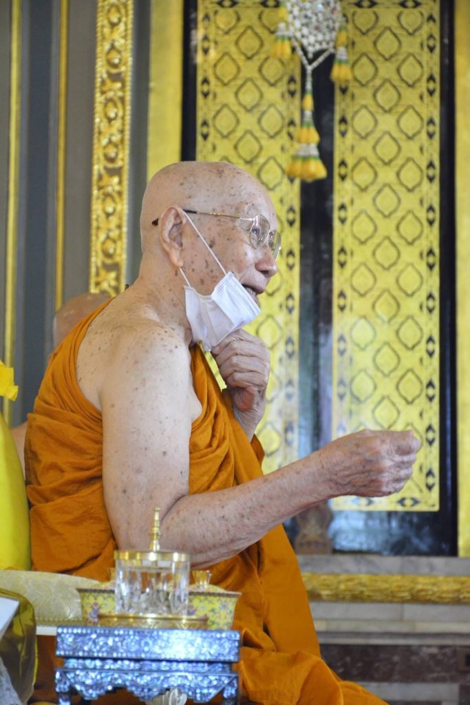His Holiness Somdet Phra Ariyavongsagatanana side profile
