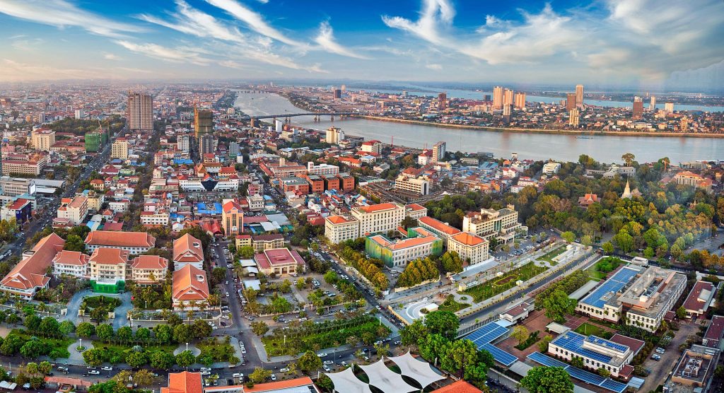 Phnom Penh from a high vantage point