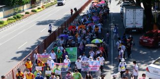Catholic diocese holds ‘solidarity walk’ against open-pit mining in southern Philippines