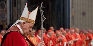 Pope Francis at Mass