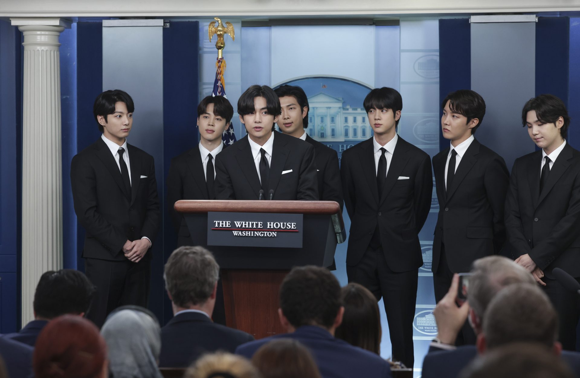 K-Pop Group BTS at the White House Press Daily Briefing