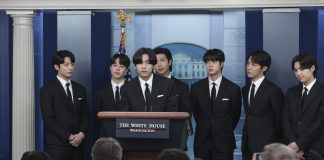 K-Pop Group BTS at the White House Press Daily Briefing