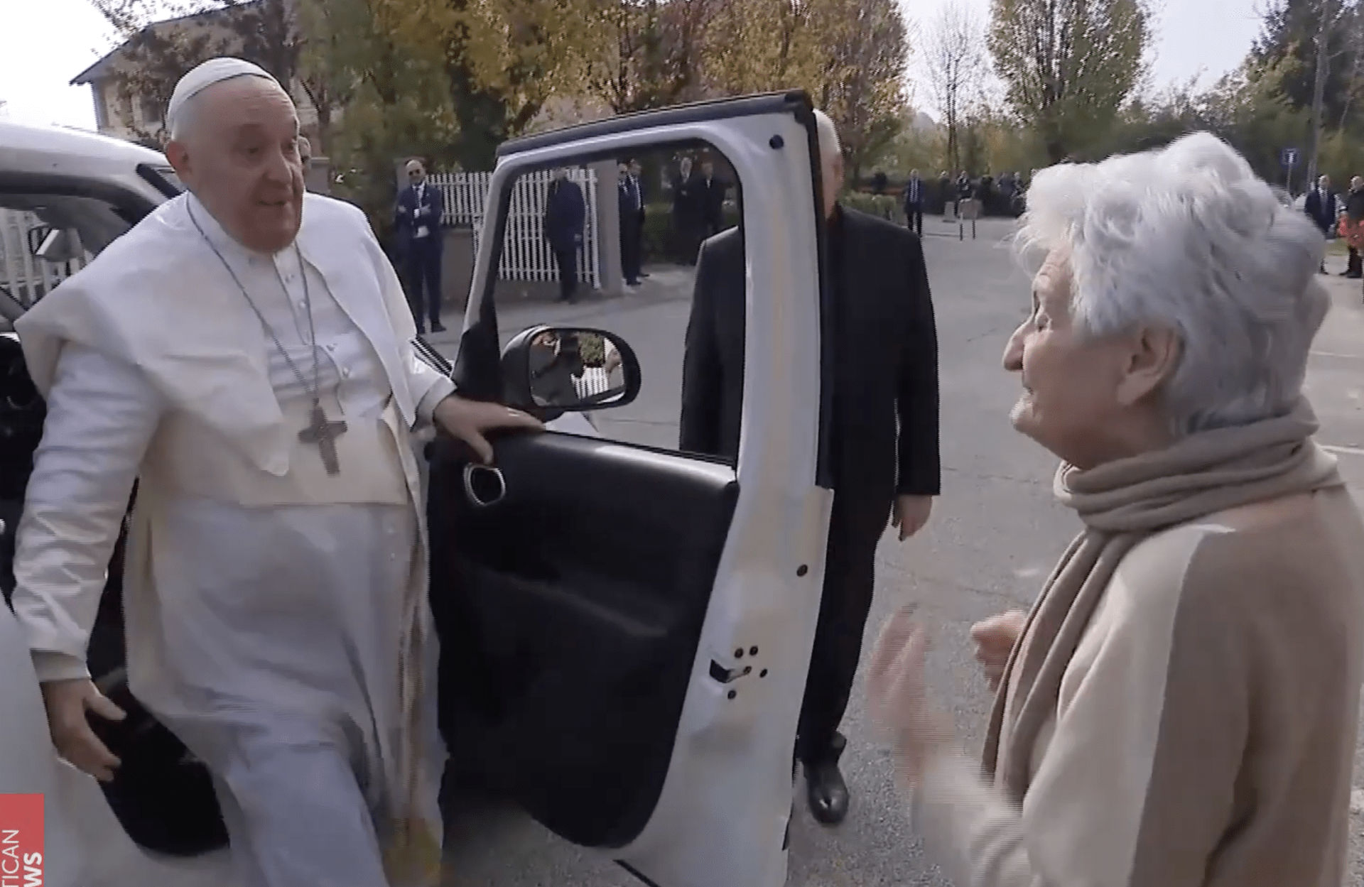 Pope Francis travels to northern Italy to share a special meal with his