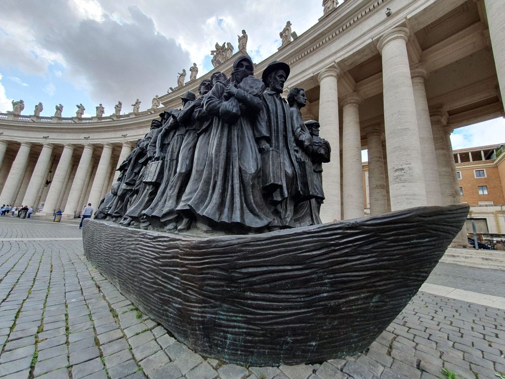 Angels Unaware statue at St. Peter's Square.