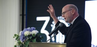 Apostolic Nuncio Peter Wells addressing CBEP at Chatrium Hotel, Bangkok