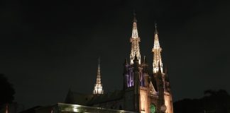 Cathedral of Our Lady of the Assumption at night