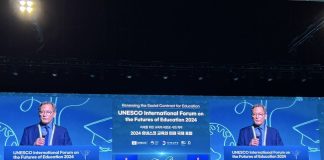 Main stage of the UNESCO International Forum on the Futures of Education
