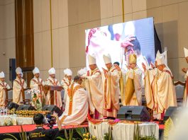 Official installment of Fr. Agustinus Tri Budi Utomoas the new bishop of the Diocese of Surabaya