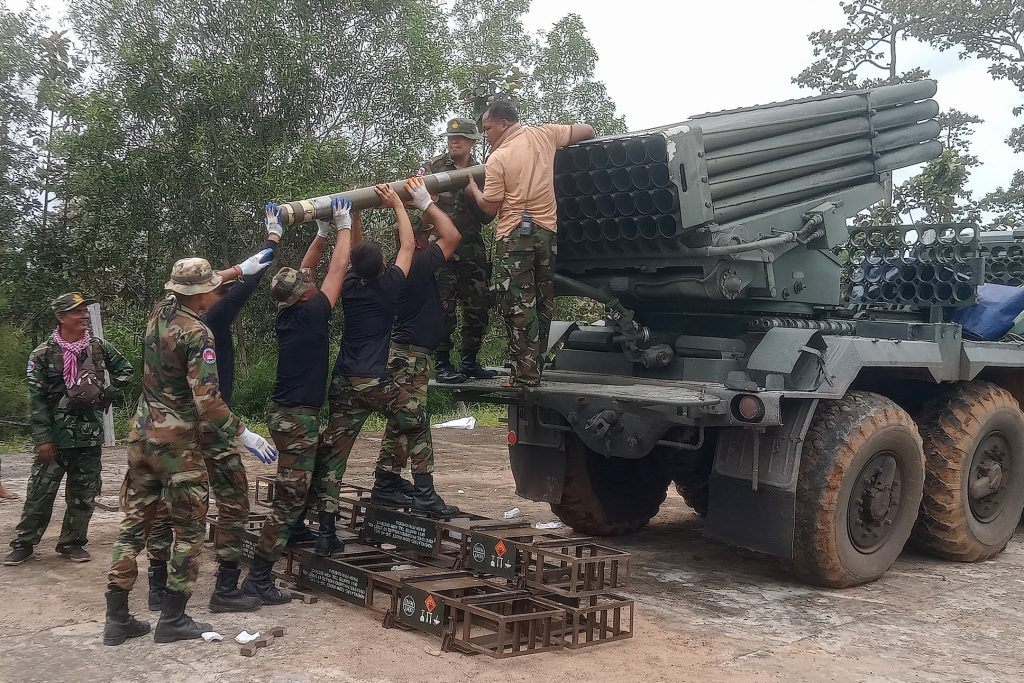 truck-mounted “Grad” Multiple Rocket Launcher System (MRLS), Cambodia