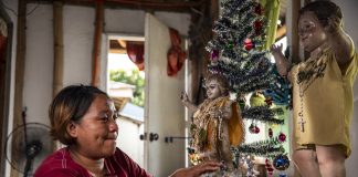Christmas tree, at last, in a home once thought impossible