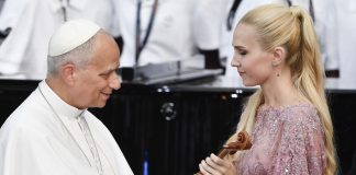 Pope: Like a stream leading to its source, music leads us to God